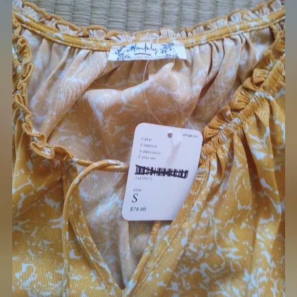 Free People All Tucks Bodysuit Blouse S - Picture 6 of 8